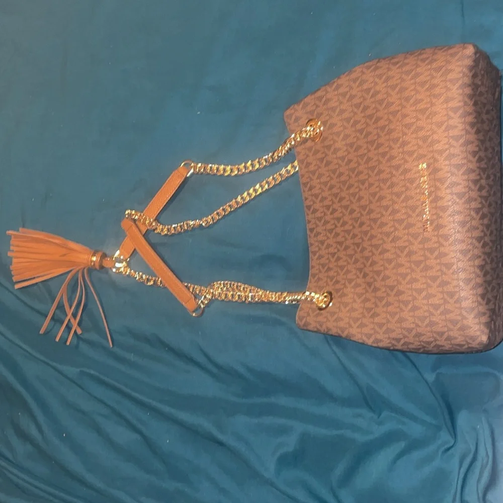 Brown and tan MK purse - Picture 2 of 4
